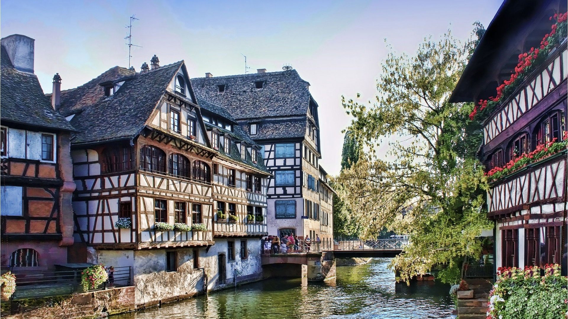 1920x1080 Old houses in Strasbourg, France Desktop wallpaper, Desktop