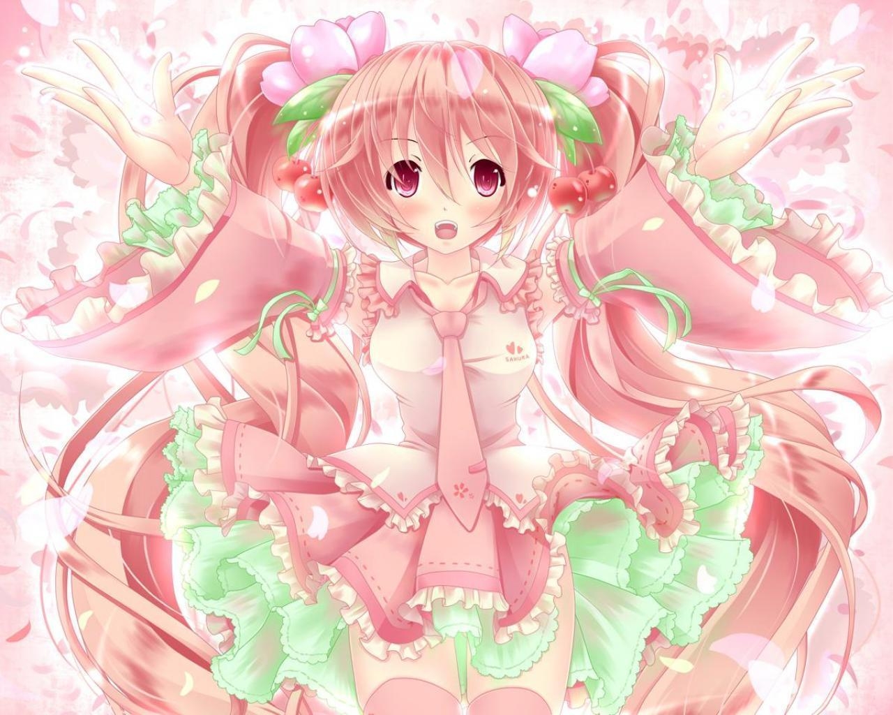 1280x1030 Sakura Miku Wallpaper, Desktop