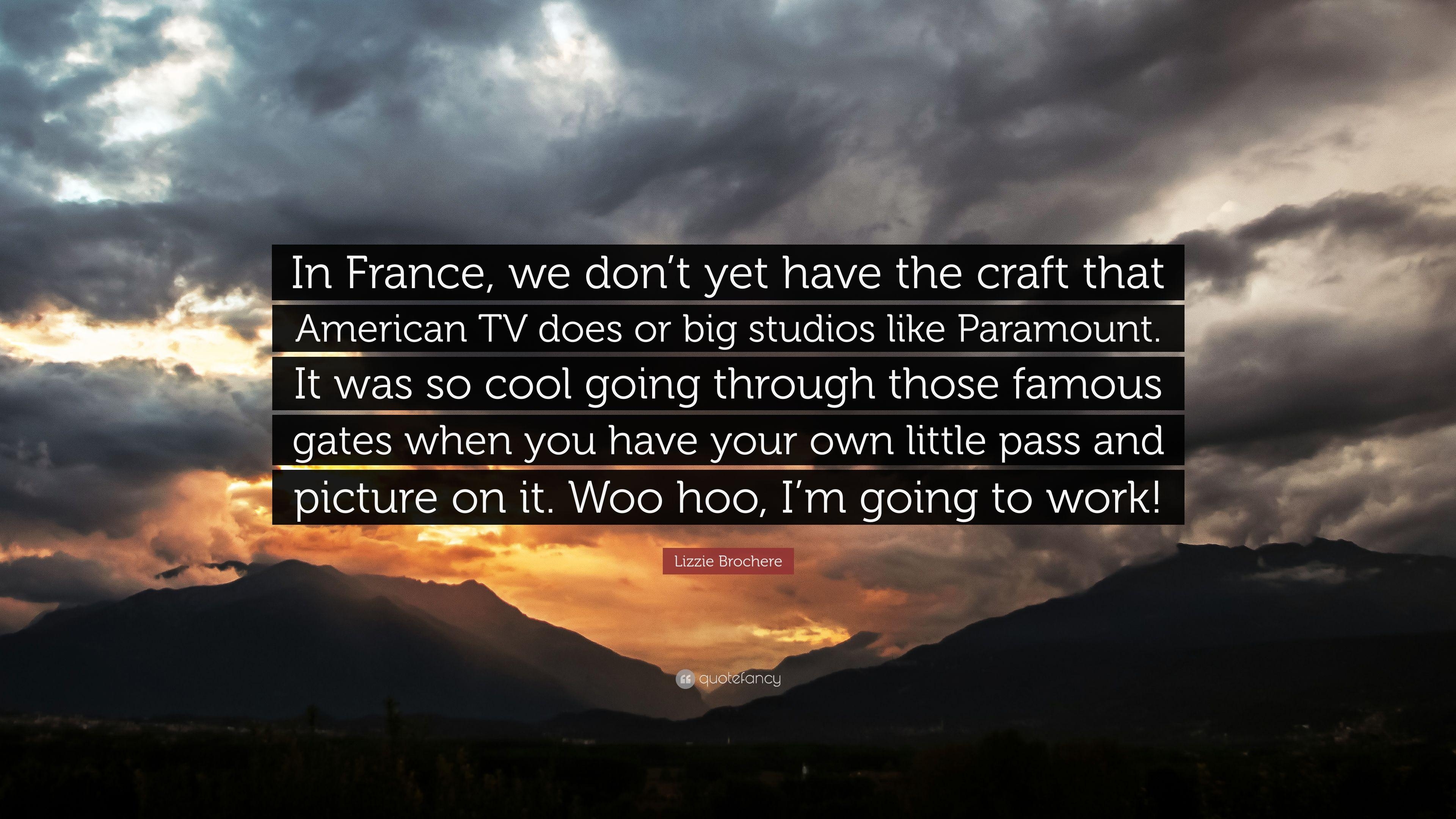 3840x2160 Lizzie Brochere Quote: “In France, we don't yet have the craft that, Desktop