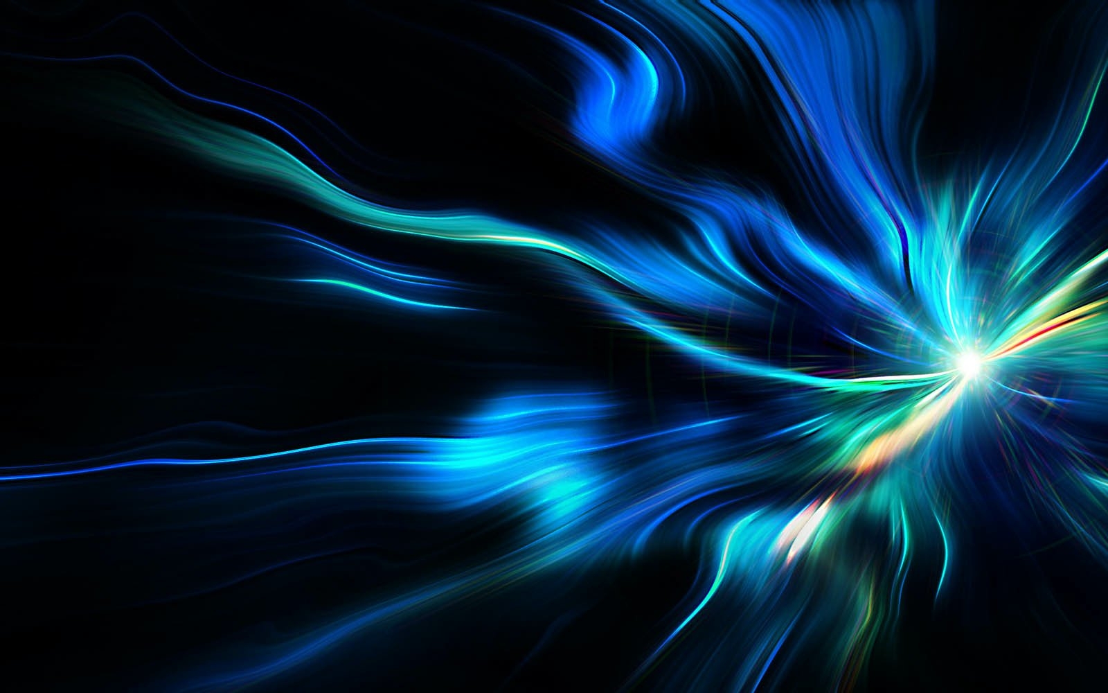 1600x1000 Neon Abstract Blue Abstract Blue Wallpaper, Desktop