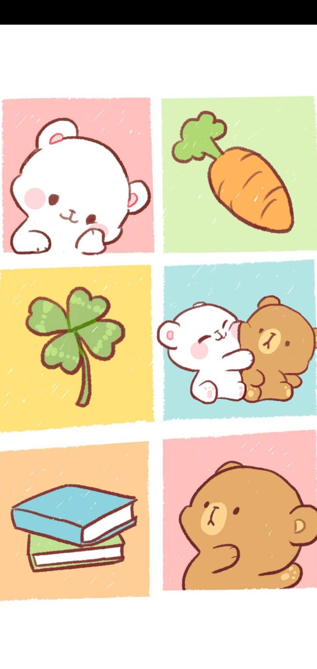 1080x2280 Milk and Mocha (webchall(indo)). Webtoon. Cute drawings, Phone