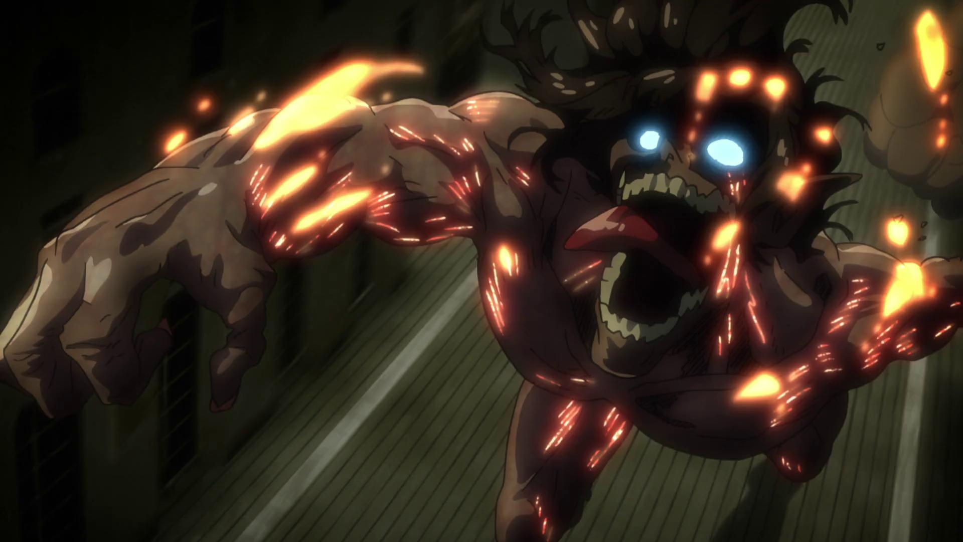 1920x1080 Attack On Titan Eren Titan Form On Fire, Desktop