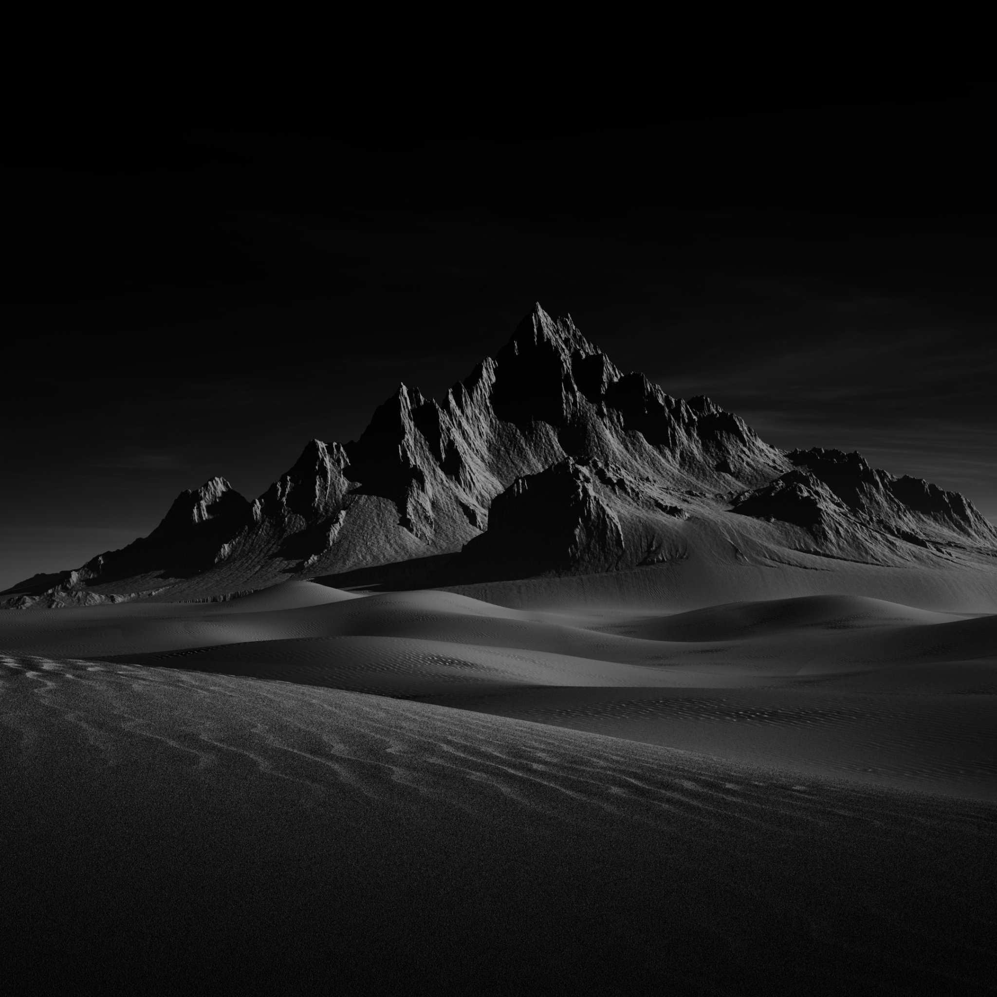 2050x2050 Desert Wallpaper 4K, Doom, Sand Dunes, Dark background, Phone