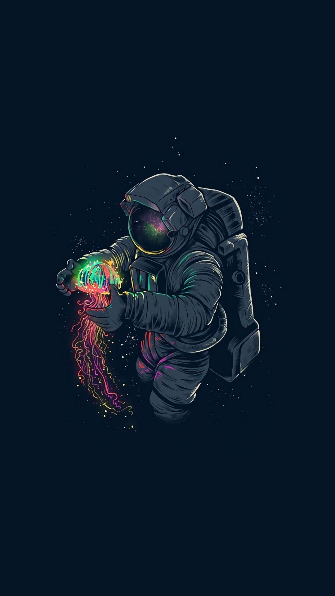 1080x1920 Phone Wallpaper (Curated). Astronaut wallpaper, Trippy wallpaper, Wallpaper space, Phone