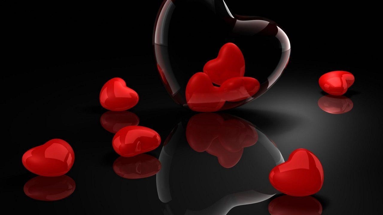 1280x720 Red Hearts Wallpaper, wallpaper, Red Hearts Wallpaper HD wallpaper, Desktop