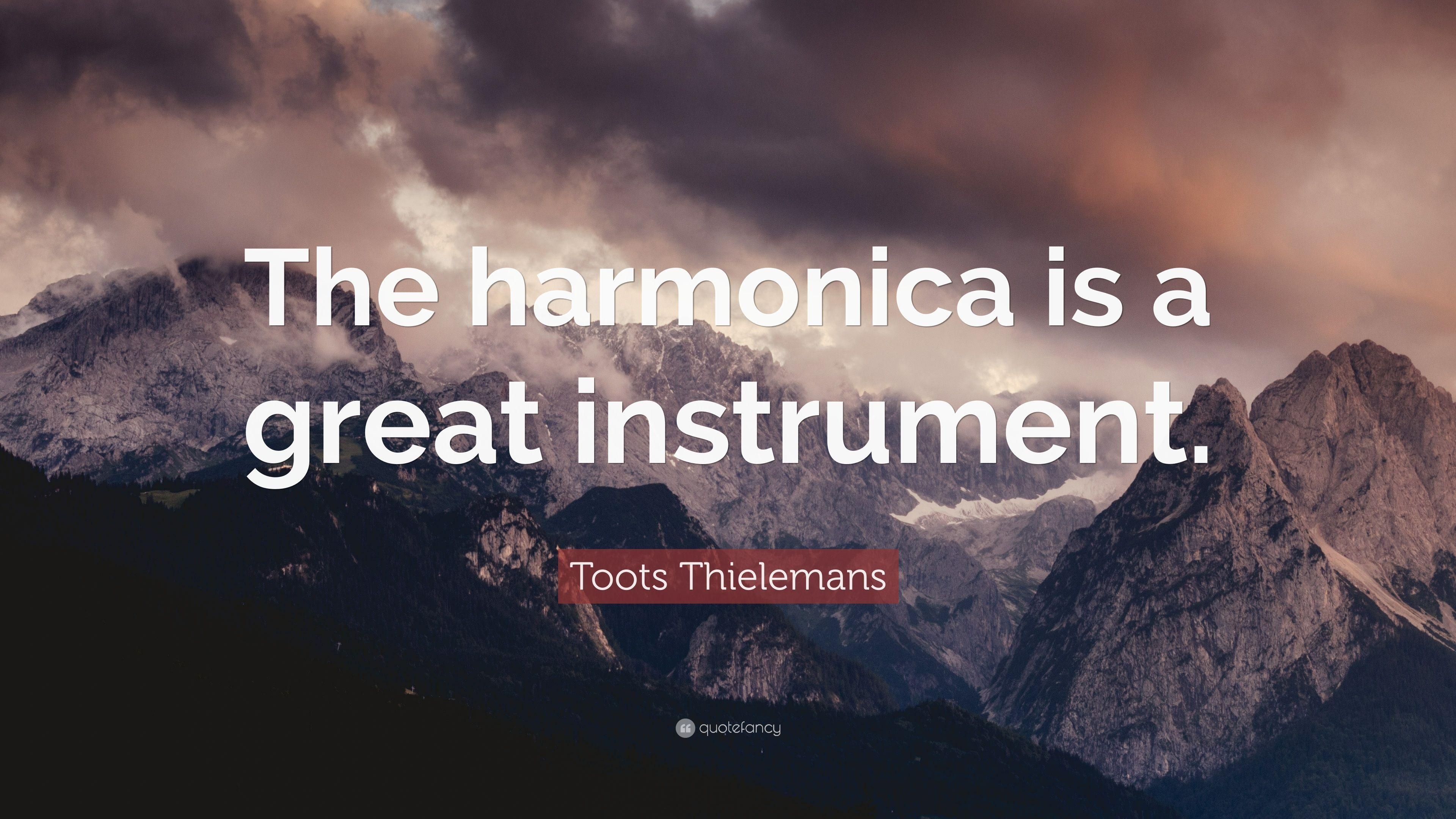 3840x2160 Toots Thielemans Quote: “The harmonica is a great instrument.” 7, Desktop