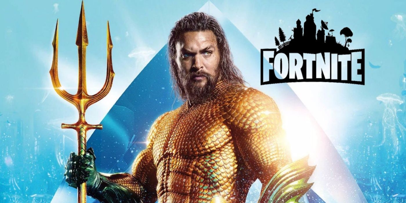 1400x700 Aquaman Fortnite wallpaper, Dual Screen