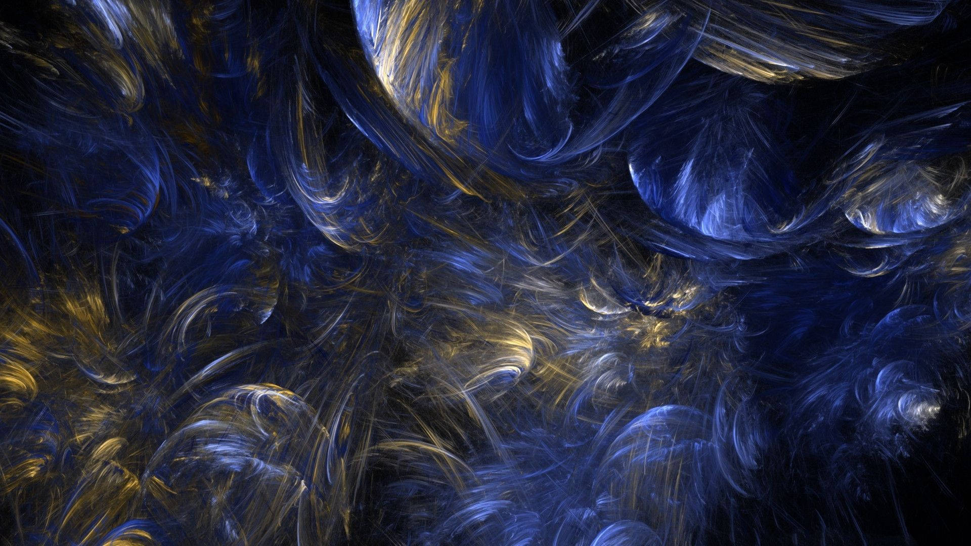 1920x1080 Download free Blue And Gold Wispy, Desktop