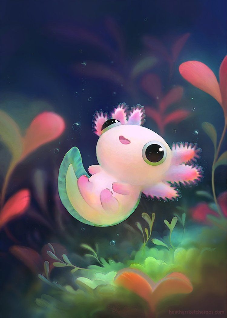 750x1050 Kawaii Axolotl Wallpaper Free Kawaii Axolotl Background, Phone