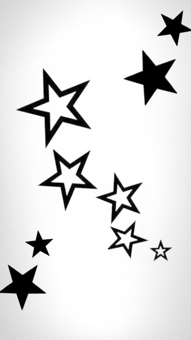 740x1310 Y2k black stars on white background. Y2k wallpaper, Star wallpaper, Y2k background, Phone