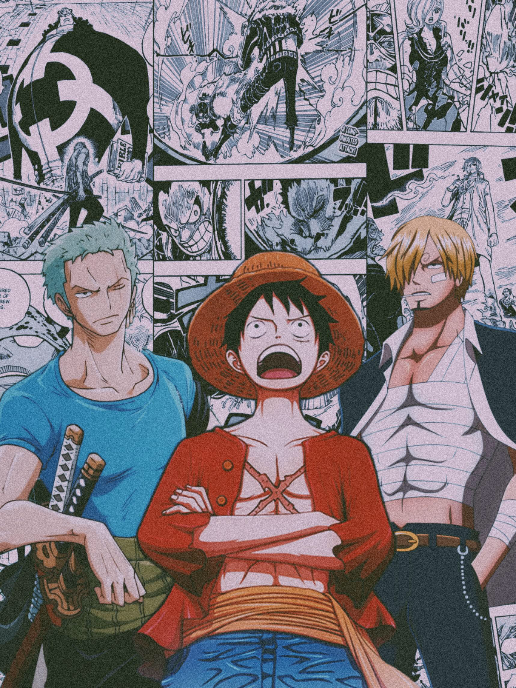 1720x2290 Trio of Monsters. Manga anime one piece, One piece wallpaper iphone, One piece manga, Phone