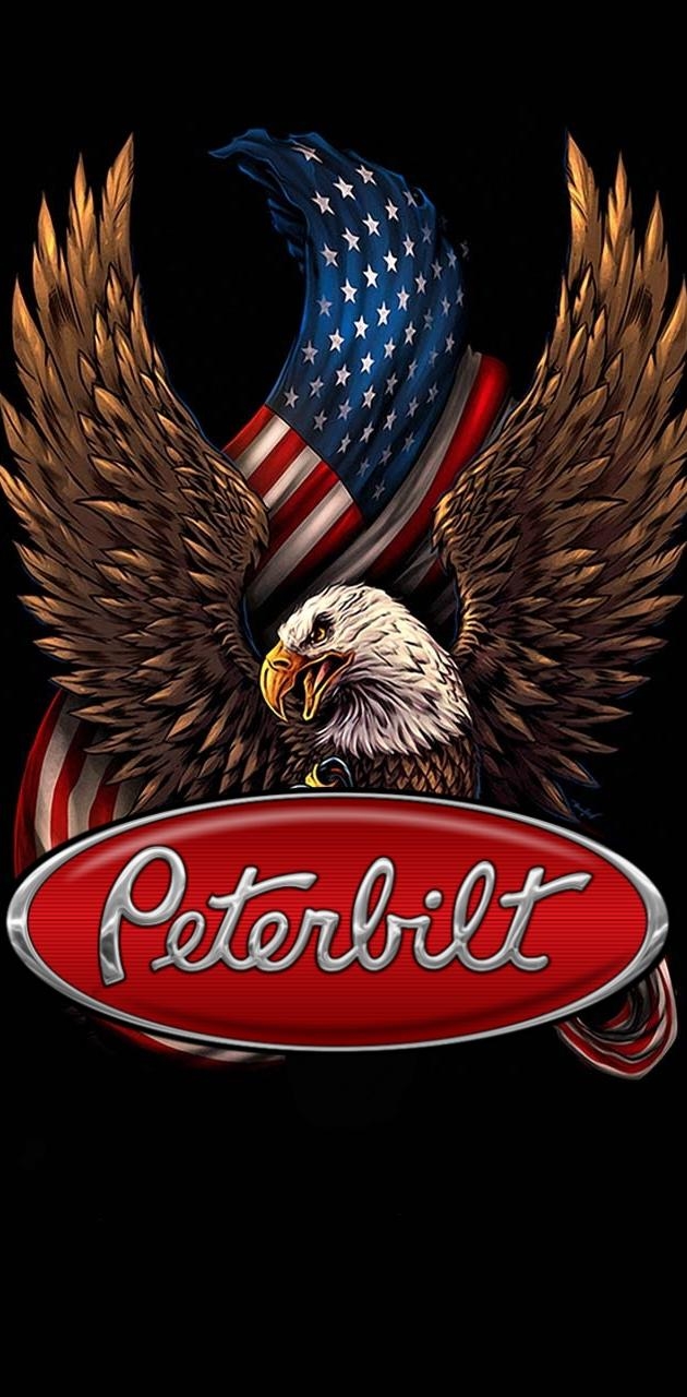 630x1280 Patriotic Peterbilt wallpaper, Phone