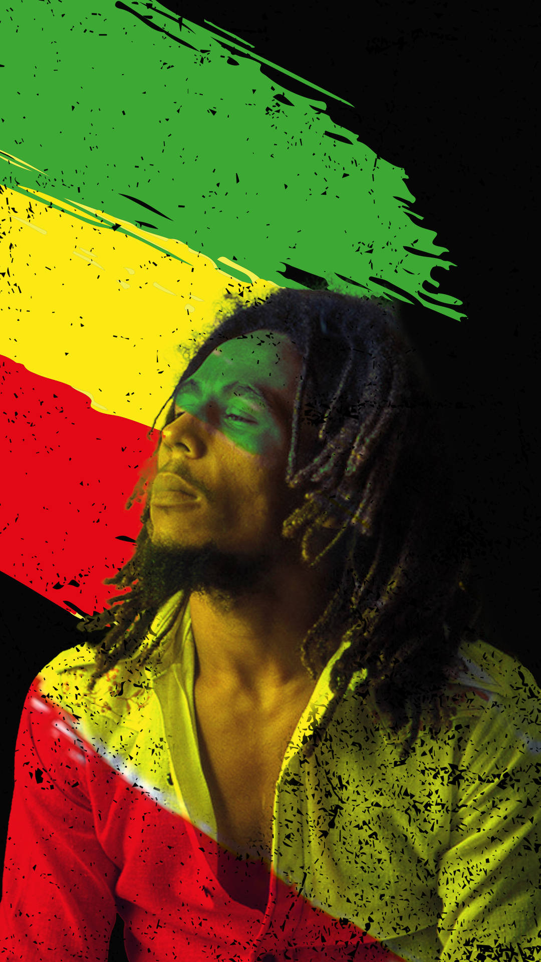 1080x1920 Download Bob Marley Black Background Wallpaper, Phone