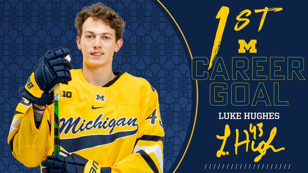 1200x680 Michigan Hockey Luke Hughes collegiate goal! #GoBlue〽️, Desktop