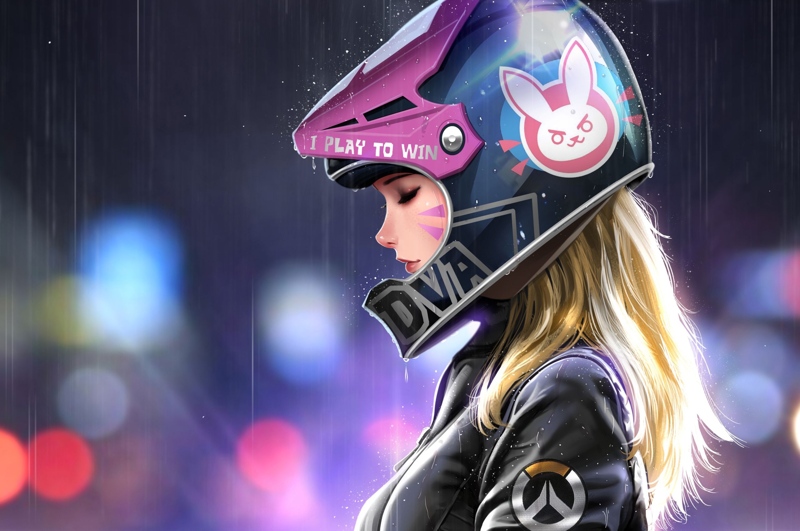 2560x1700 helmet: Biker Girl With Helmet Wallpaper, Desktop