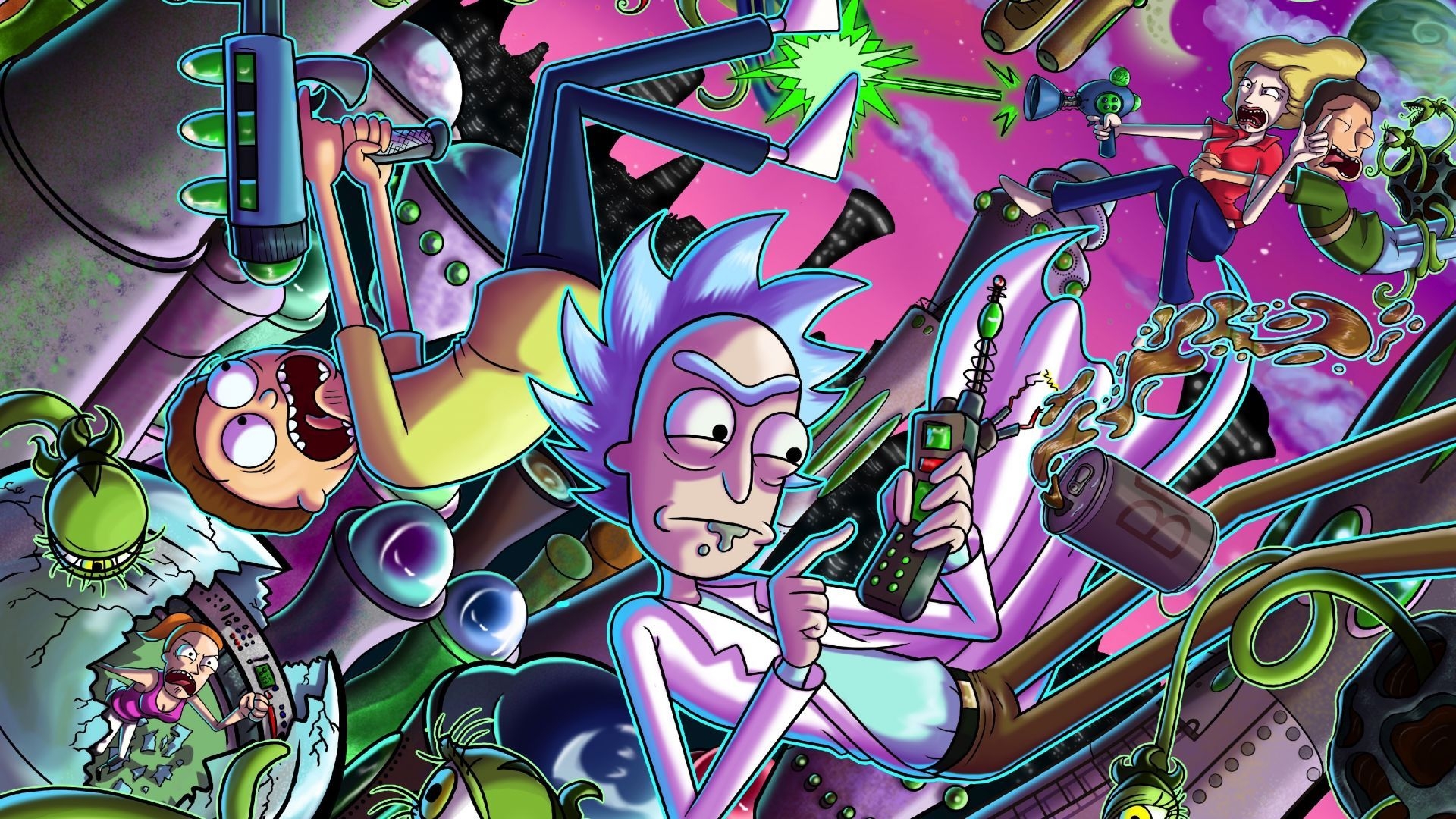 1920x1080 Desktop wallpaper rick and morty, tv series, cartoon, digital art, HD image, picture, background, 961542, Desktop