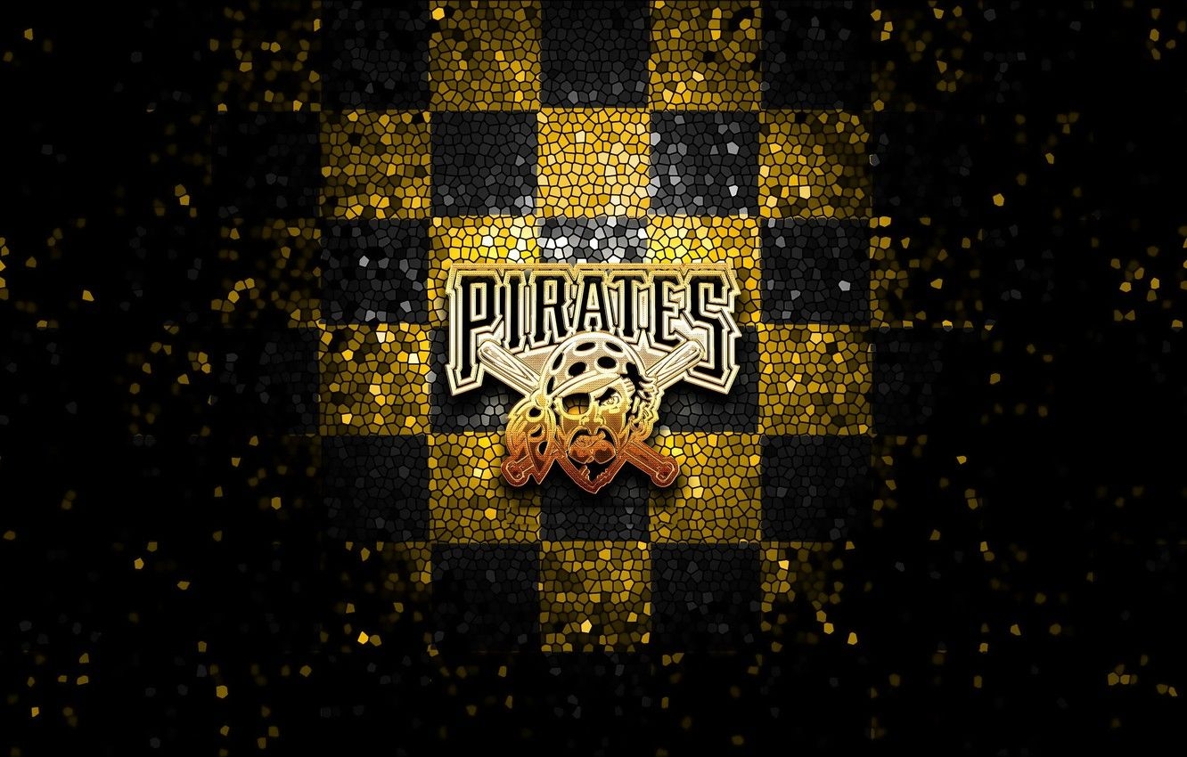 1340x850 Wallpaper wallpaper, sport, logo, baseball, glitter, checkered, MLB, Pittsburgh Pirates image for desktop, section спорт, Desktop