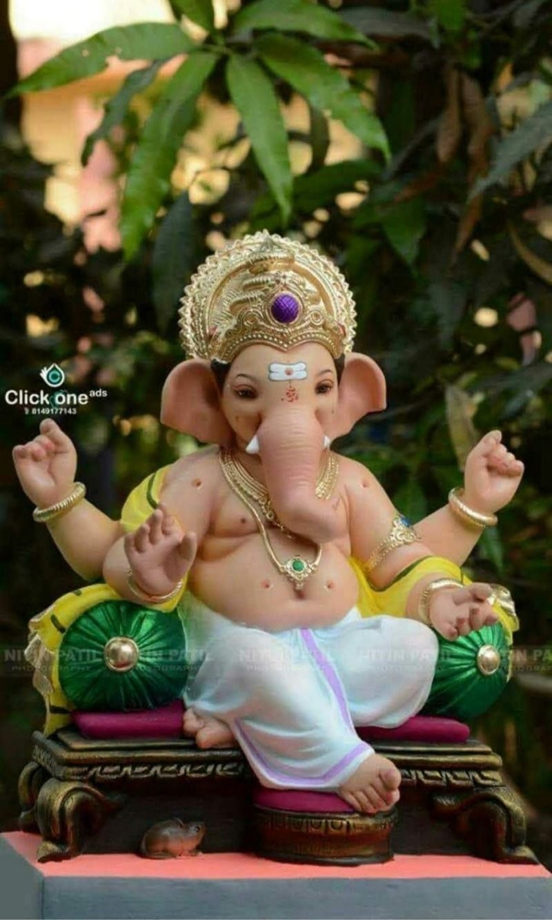 800x1340 cute ganpati bappa wallpaper, Phone