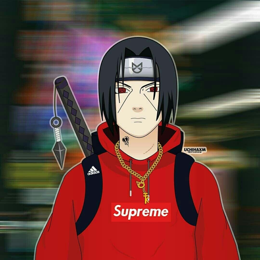 1080x1080 Itachi de Supreme *0* Oloko Manu. Anime. Naruto Uzumaki, Naruto, Phone