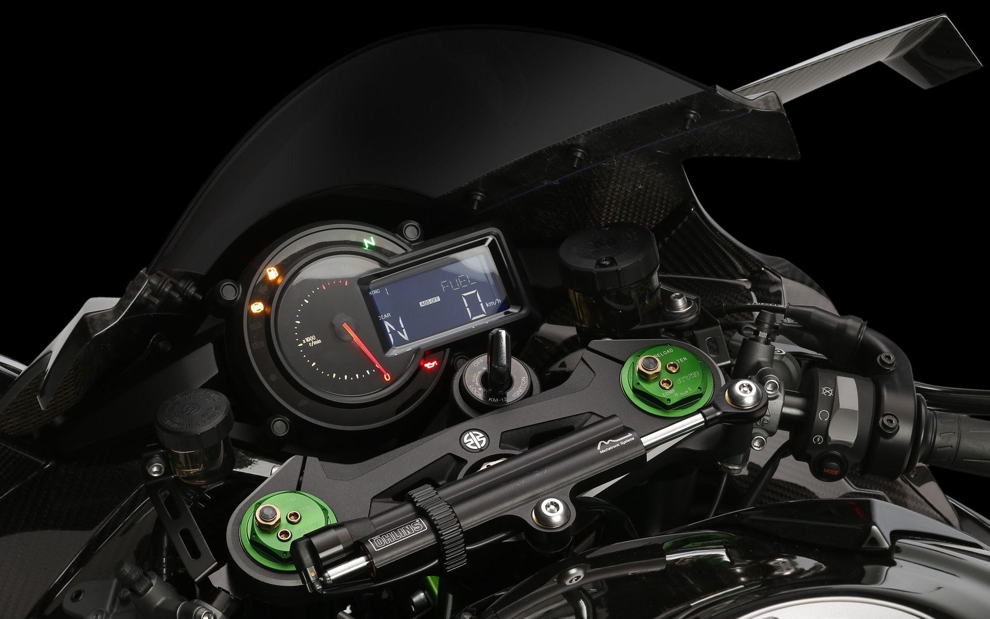 2000x1250 Kawasaki Ninja H2R Dashboard Moto HD Wallpaper. Projects to Try, Desktop