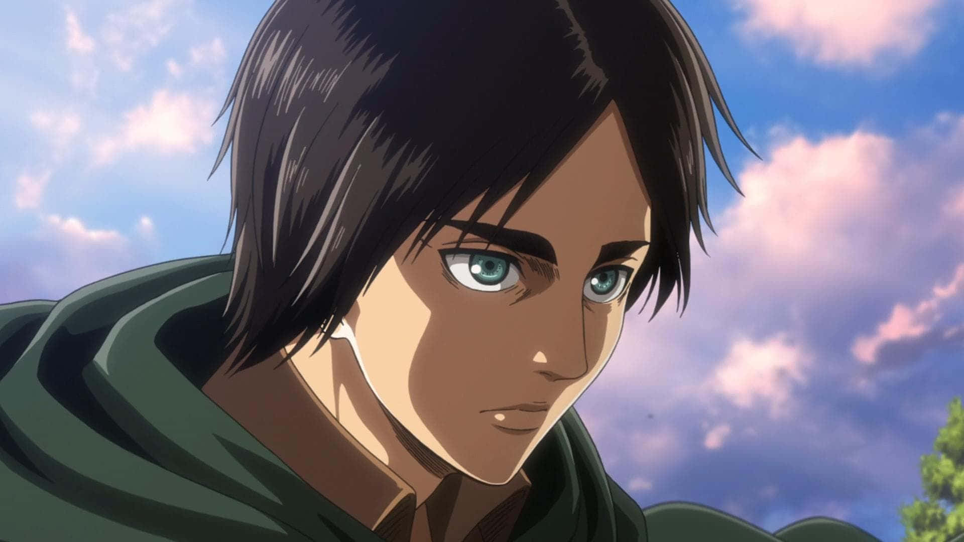 1920x1080 Download Eren Yeager Pfp With Clouds Wallpaper, Desktop