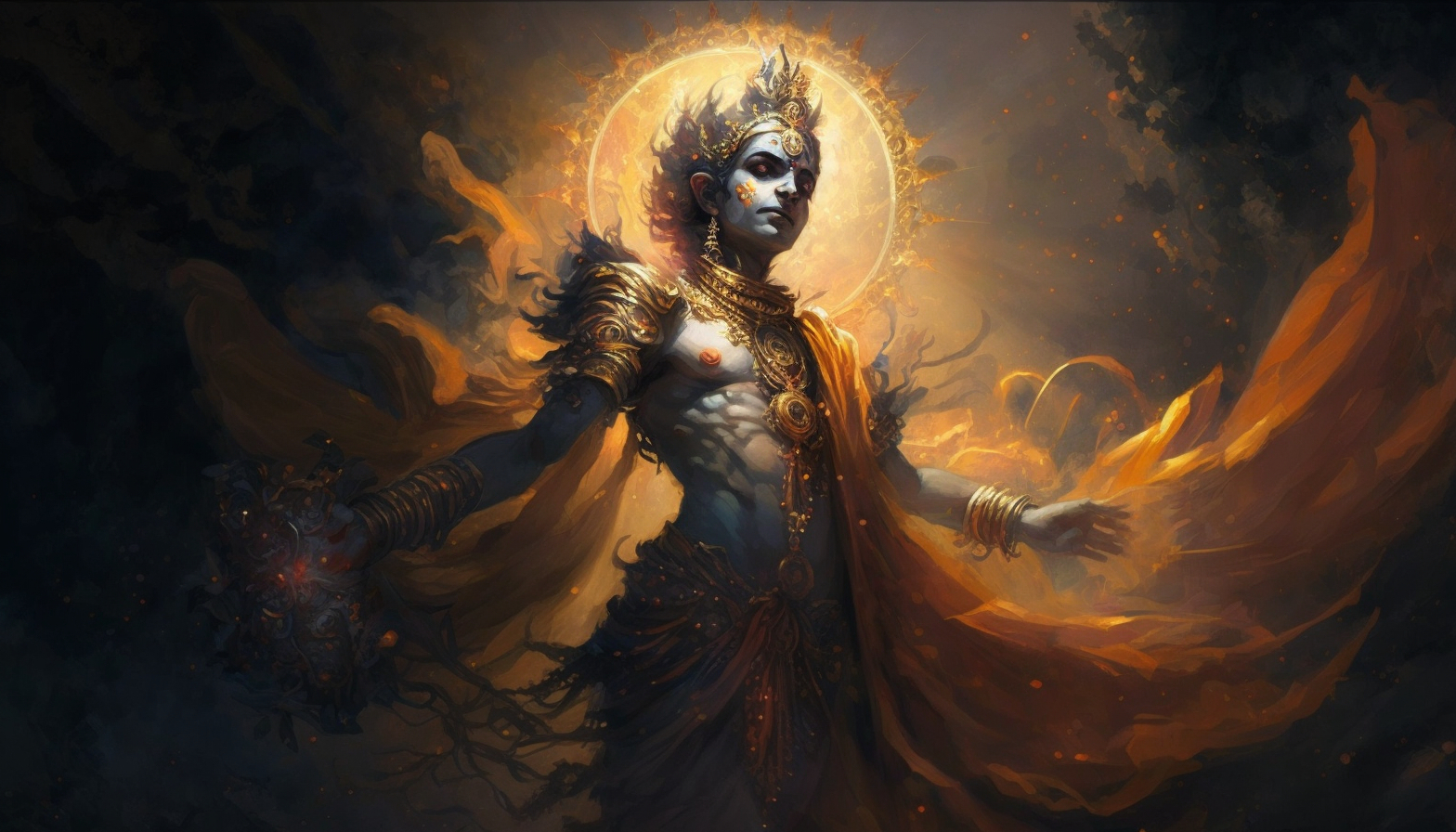 1570x900 AI Image Of Lord Krishna, Please Do Checkout My YouTube!, R Sham_Sharma_Show, Desktop