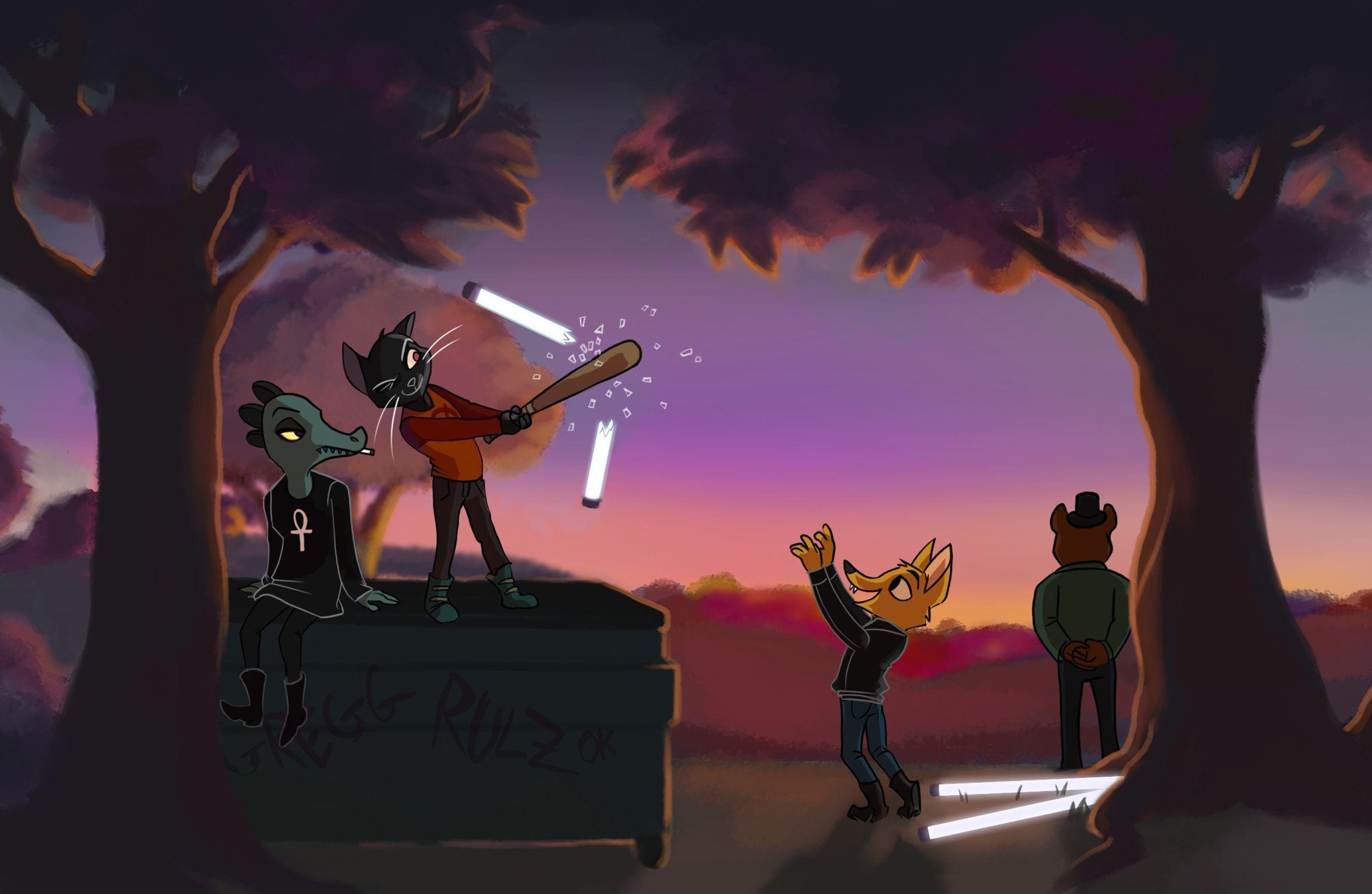 2350x1530 I'd love some Wallpaper for Night in the Woods - Wallpaper Engine, Desktop