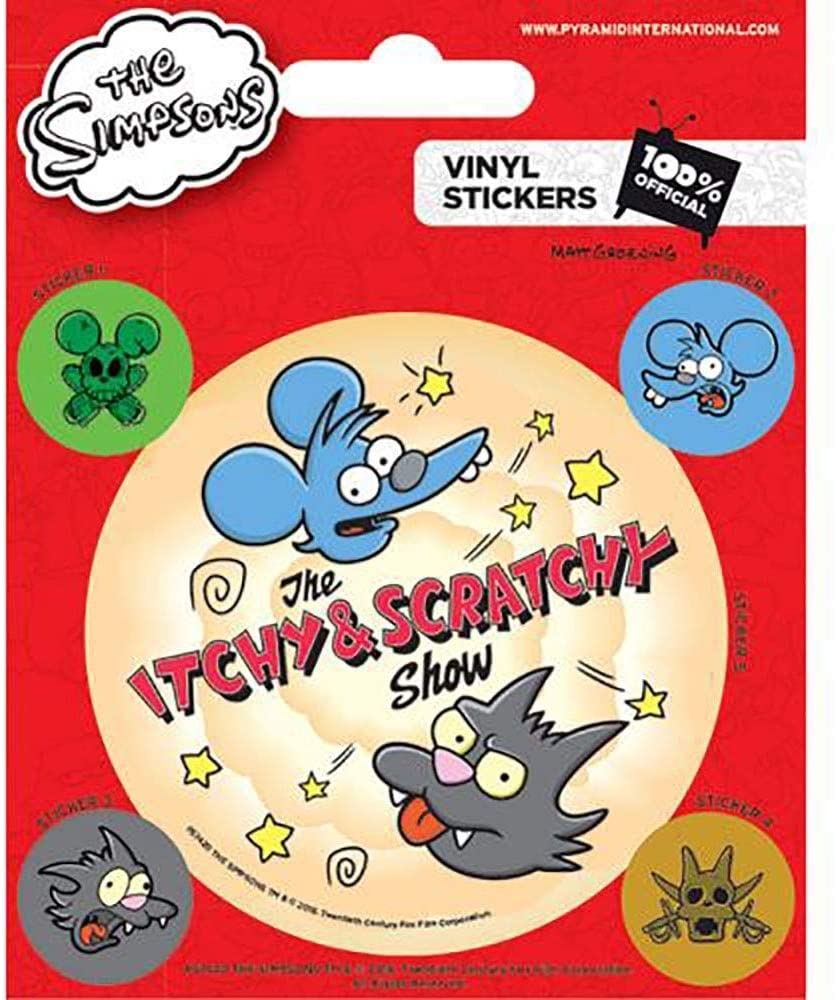 840x1000 Official Licensed The Simpsons Stickers (Itchy & Scratchy), Wallpaper, Phone