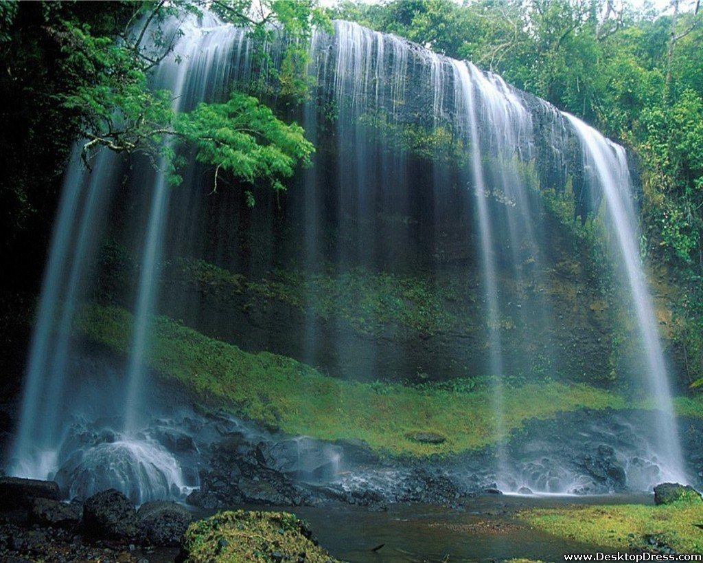 1030x820 Desktop Wallpaper Natural Background Waterfall, Palau, Desktop