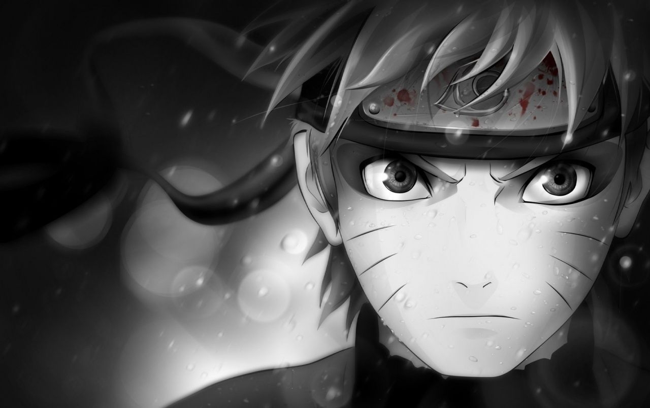 1280x810 Naruto Black and White Wallpaper Free Naruto Black and White Background, Desktop