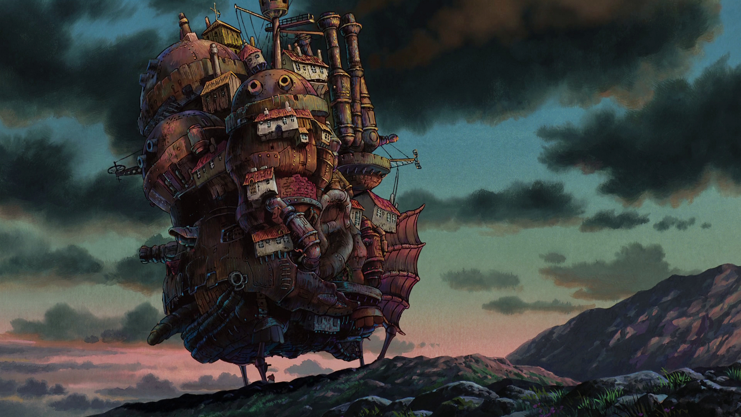 2560x1440 anime, Hauru no Ugoku Shiro, Howls Moving Castle, Studio Ghibli Gallery HD Wallpaper, Desktop