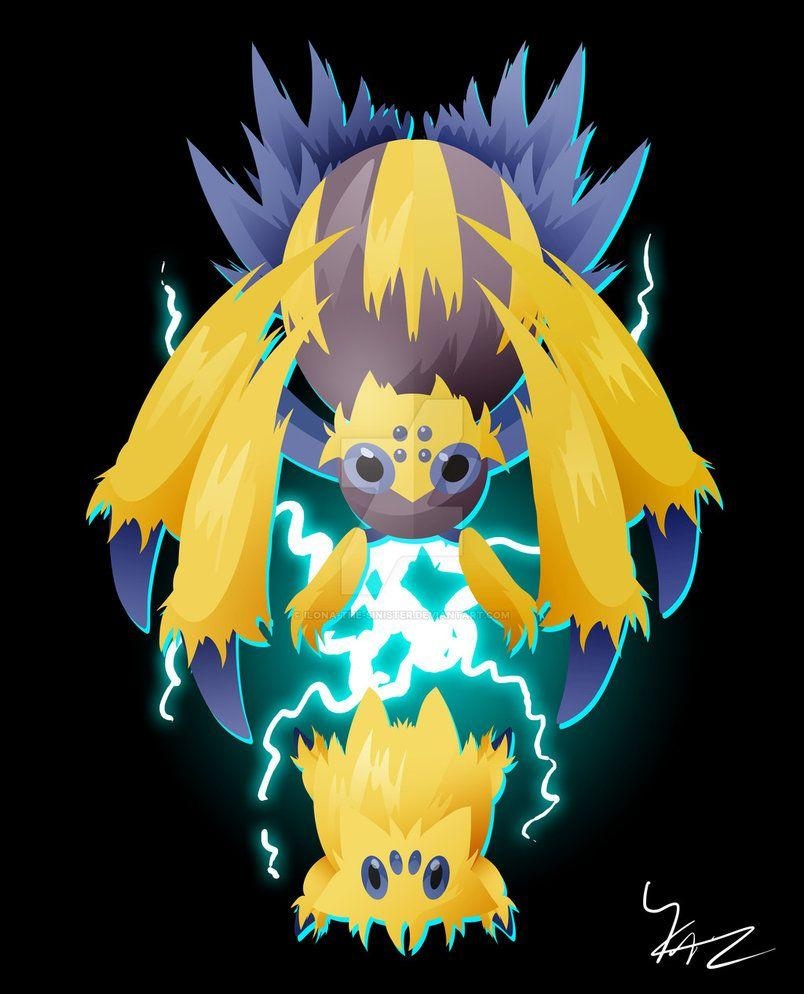 810x1000 Joltik And Galvantula By II Art, Phone