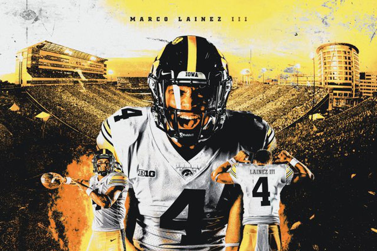 1200x800 Iowa Football Recruiting: 4 Star 2023 QB Marco Lainez III Commits To Hawkeyes Heart Gold Pants, Desktop