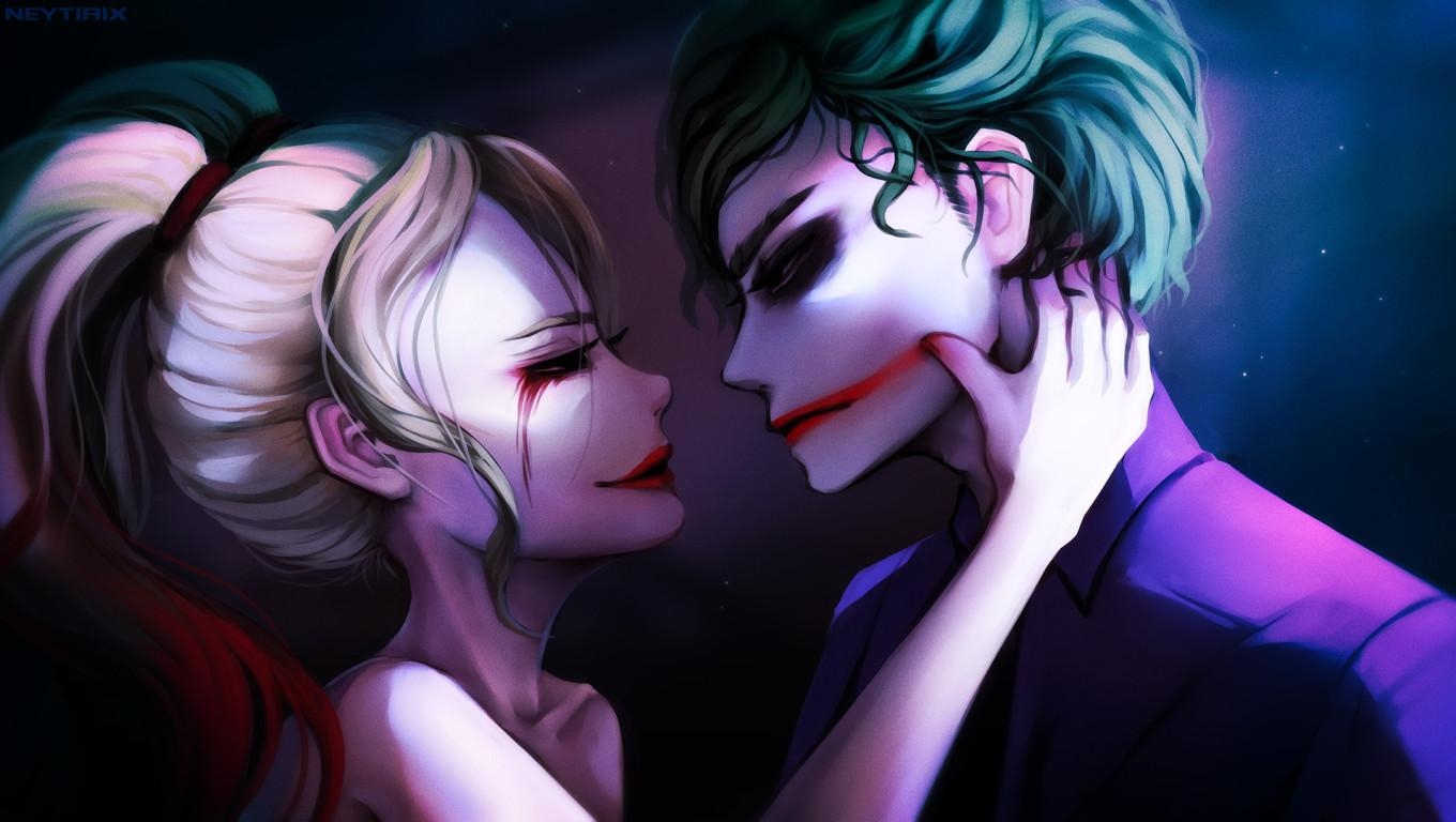 1360x770 Harley Quinn Joker Valentine Fantasy Laptop HD HD, Desktop