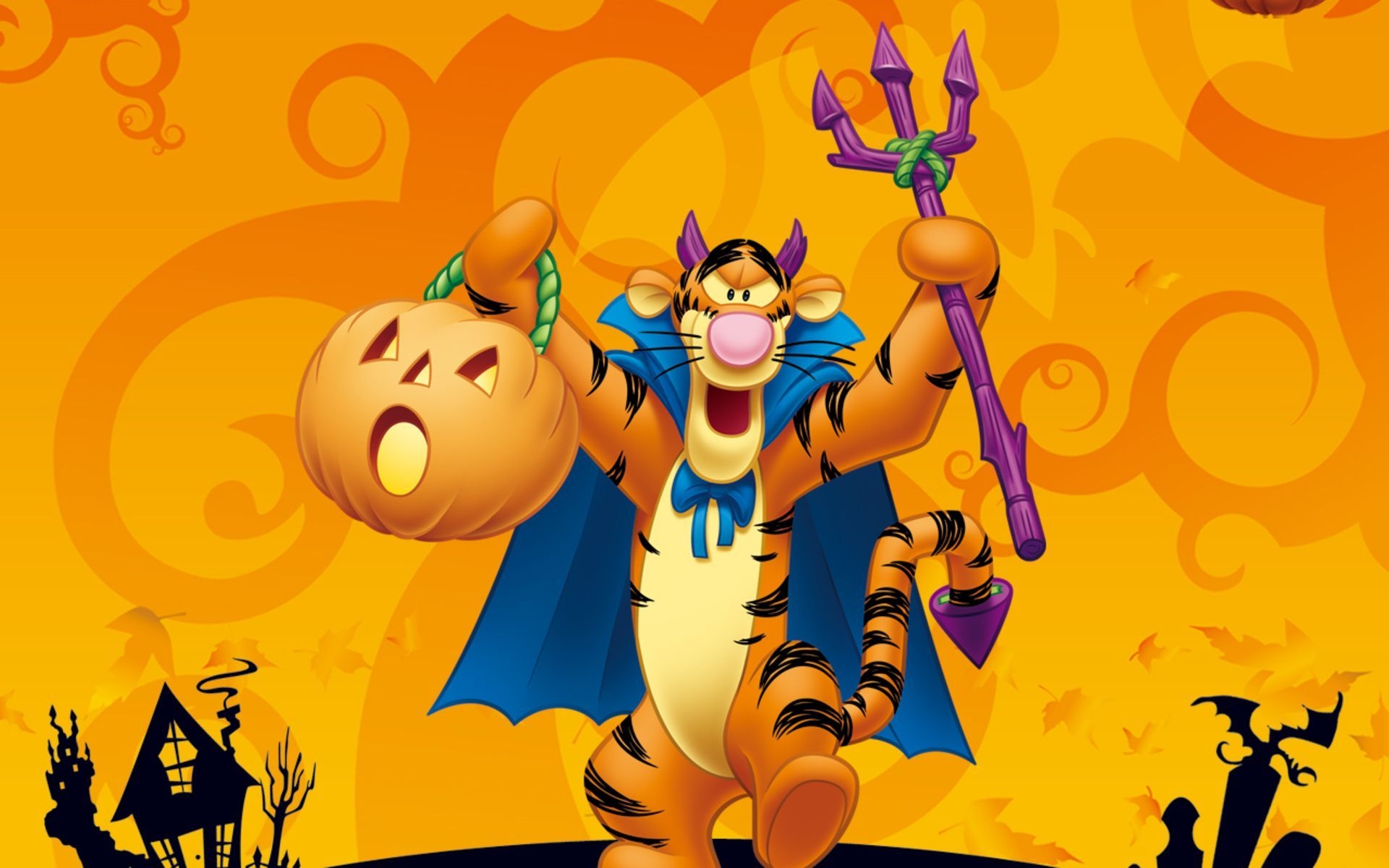 1920x1200 disney halloween cartoon picture. HALLOWEEN tigger winnie pooh disney f. Tigger halloween, Halloween cartoons, Tigger disney, Desktop