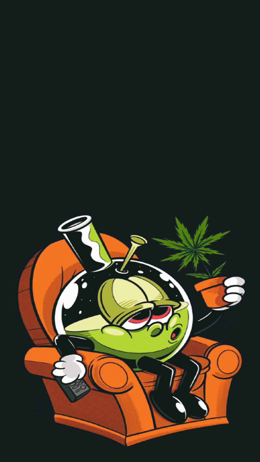 1080x1920 Download Cool Weed Bong Cartoon Wallpaper, Phone