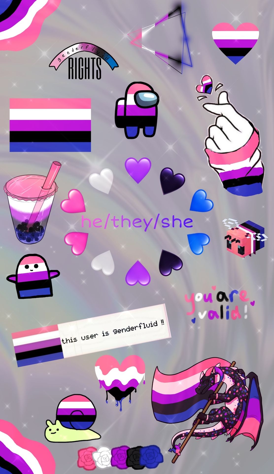 1120x1920 ♡ The Book of Pride ♡, Genderfluid and Polyamory, Phone