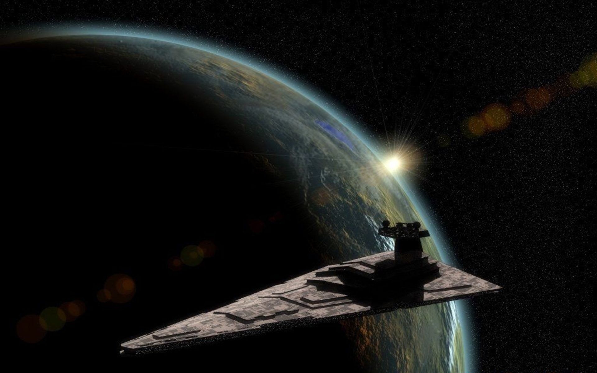 1920x1200 Star Wars outer space stars planets artwork Star Destroyer wallpaperx1200, Desktop