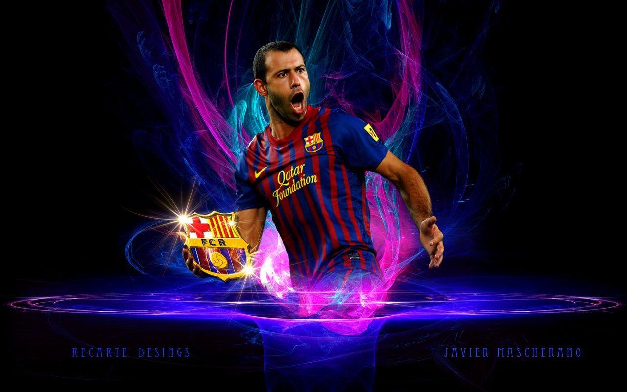 1280x800 Javier Mascherano Barcelona Wallpaper 2013, Desktop