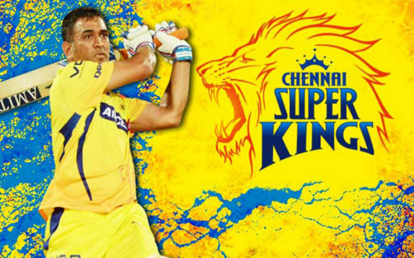 1440x900 Ipl Csk Chennai Super Kings Mahendra Singh Dhoni HD Wallpaper, Desktop