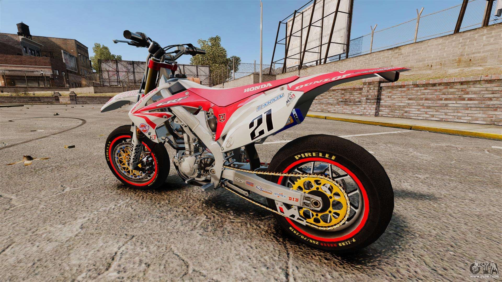 1920x1080 Honda CRF 450 Turbo Motard for GTA 4, Desktop