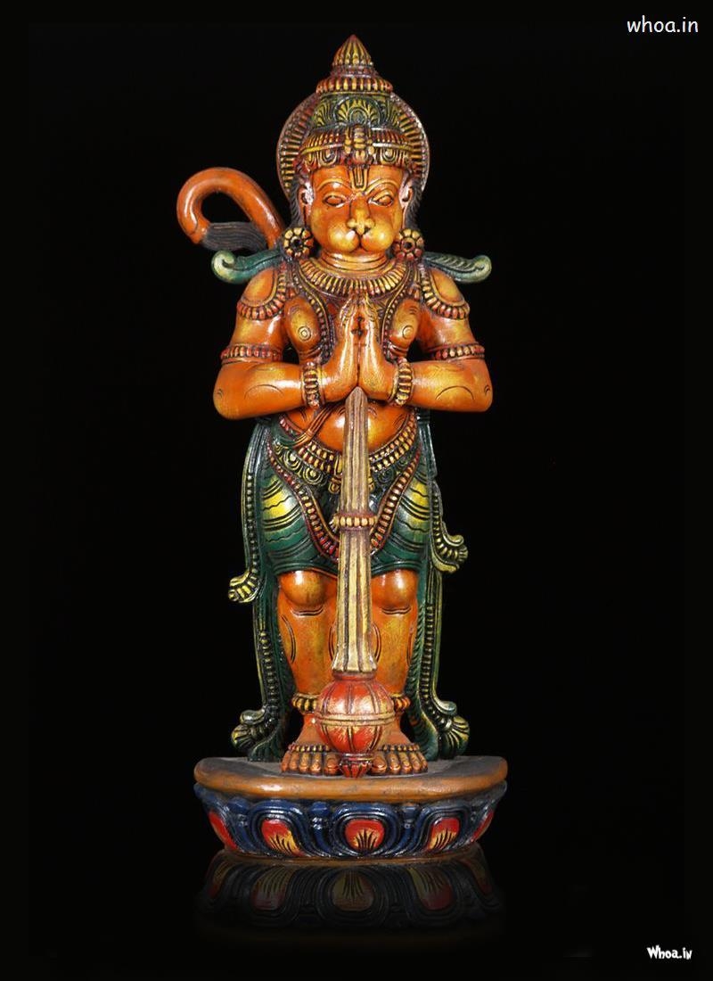 800x1100 Free download Lord Hanuman Statue With Dark Background HD, Phone