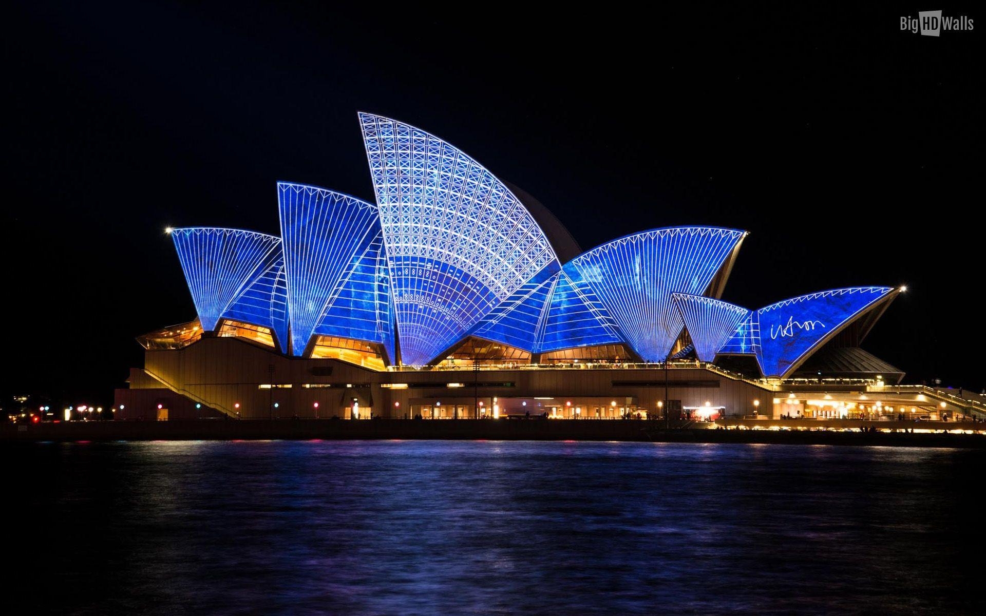 1920x1200 Sydney Opera House at Night, Desktop