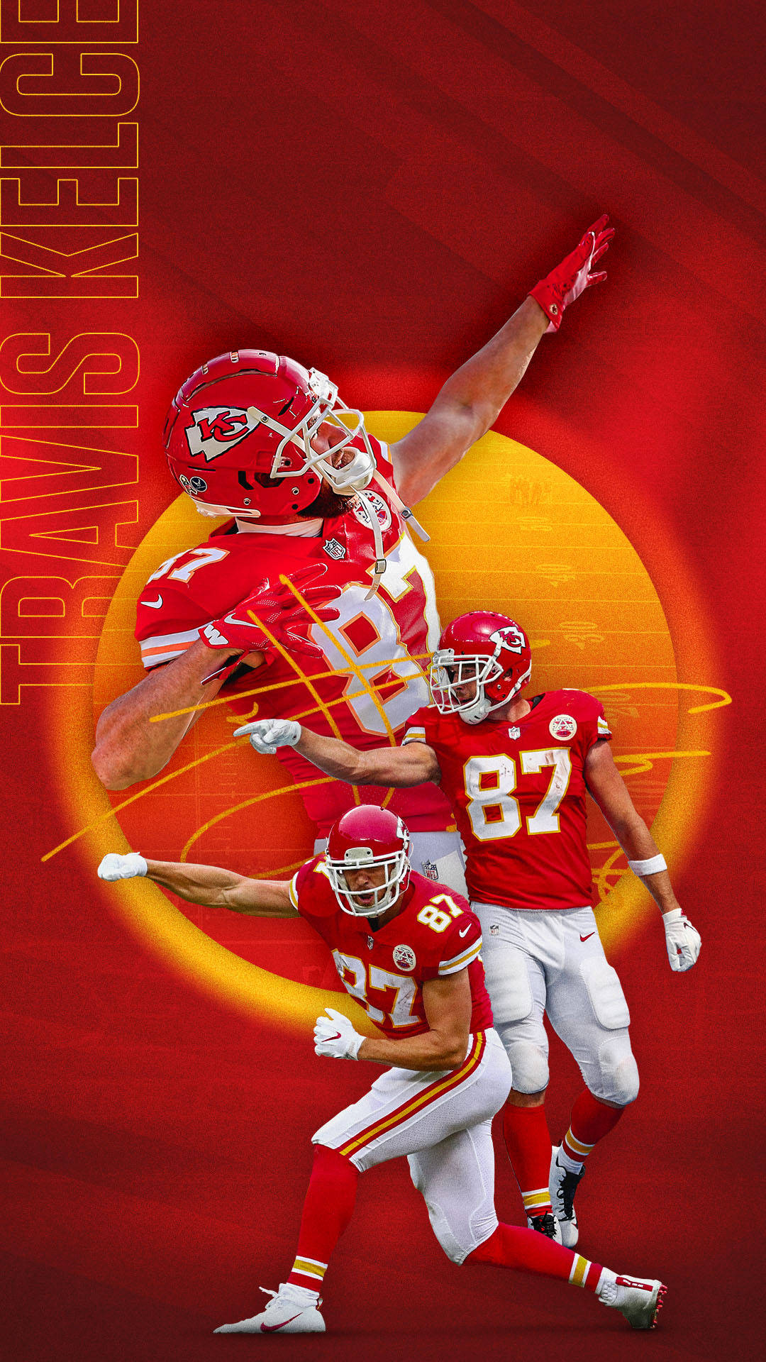 1080x1920 Download Travis Kelce Kc Chiefs Phone Wallpaper, Phone