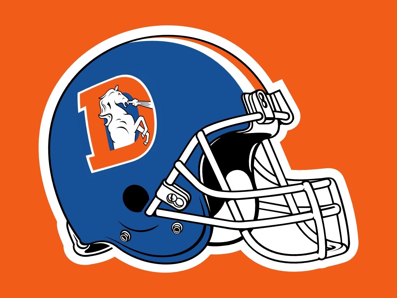 1370x1030 Denver Broncos throwback helmet. Nfl broncos, Broncos logo, Broncos wallpaper, Desktop