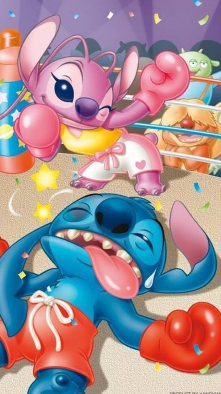 720x1280 Stitch and angel. Stitch and angel, Angel wallpaper, Cute disney, Phone