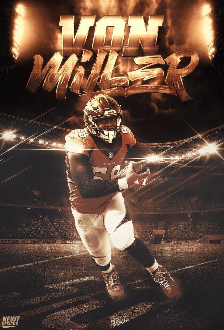 740x1090 Von Miller Broncos Wallpaper 26776, Phone