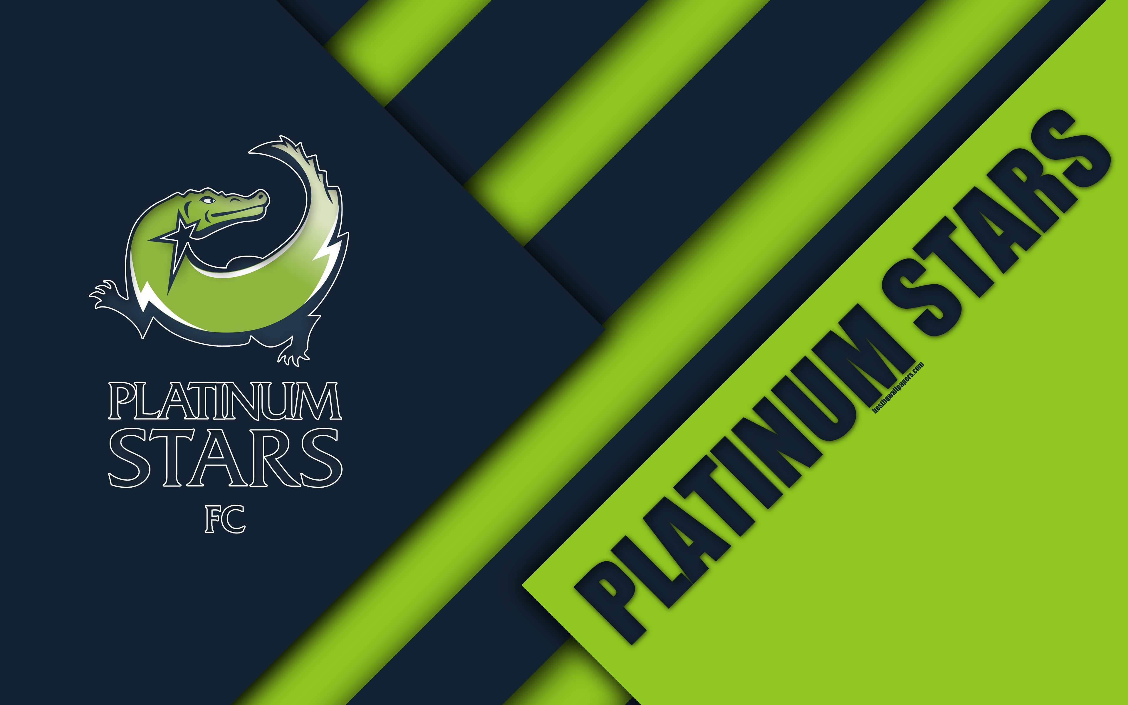 3840x2400 Download wallpaper Platinum Stars FC, 4k, South African Football, Desktop