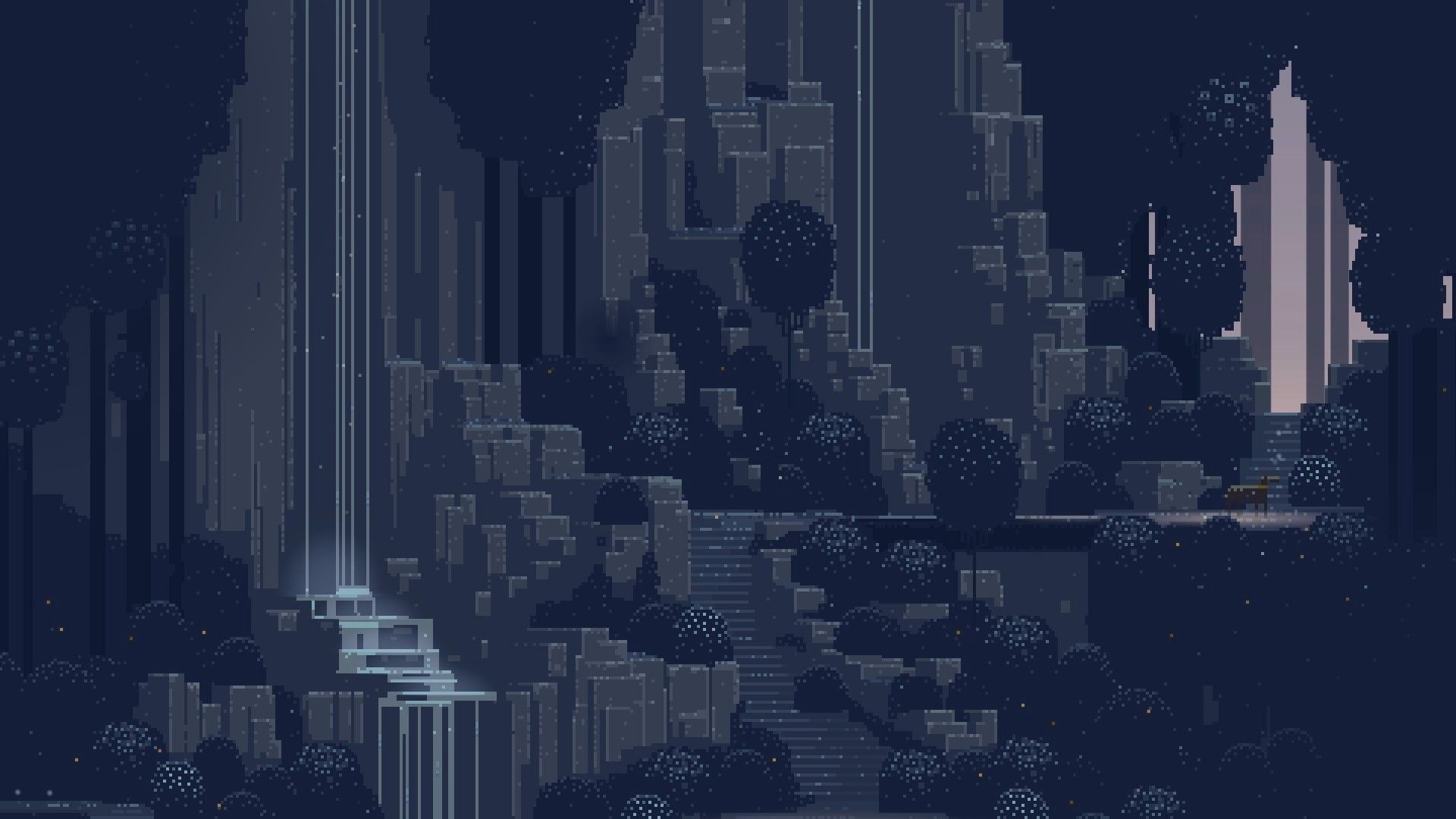 1920x1080 Waterfall (Pixel art) 1920×1080.reddit.com, Desktop