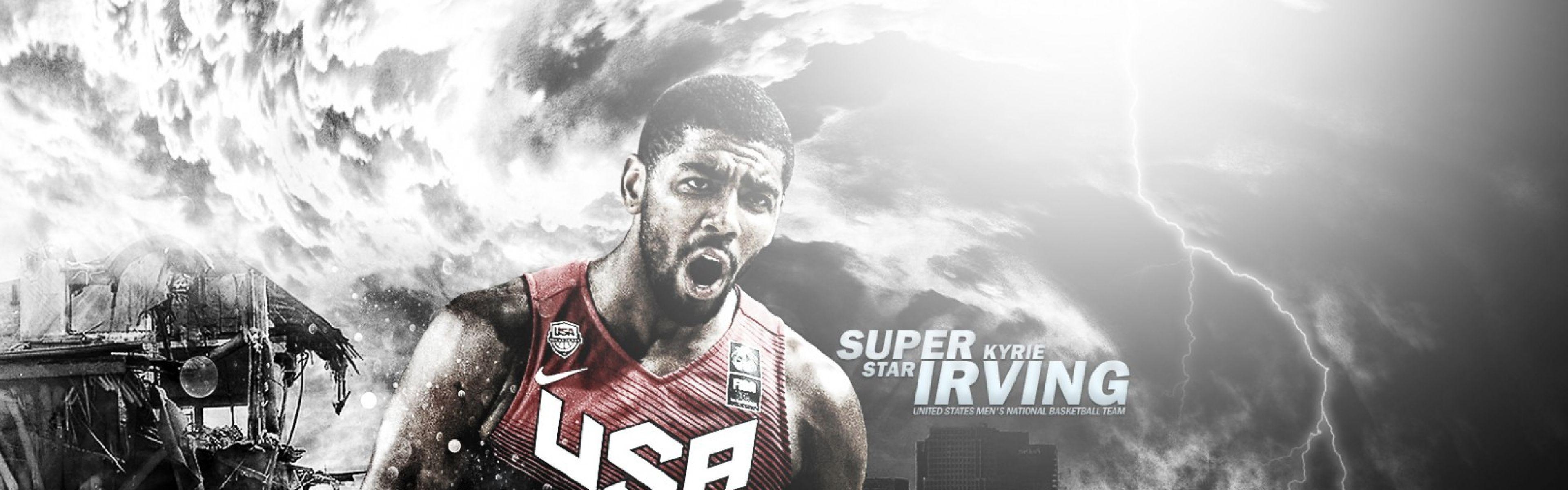 3840x1200 Download Wallpaper  Kyrie irving, Basketball, Nba, Dual Screen